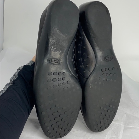 Men’s Tod’s Sz 7.5 Black Leather Slip On Shoes main image 13